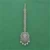 Cz Classic Tikka With Mehndi 2 Tone Rhodium Plating