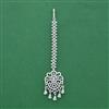 Cz Classic Tikka With Mehndi 2 Tone Rhodium Plating