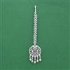 Cz Classic Tikka With Mehndi 2 Tone Rhodium Plating