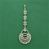 Cz Classic Tikka With Mehndi 2 Tone Rhodium Plating
