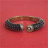 Cz Openable Kada With Mehndi Plating