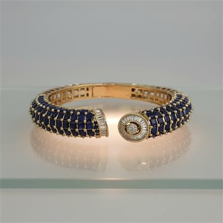 Cz Openable Kada With Mehndi Plating