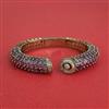 Cz Openable Kada With Mehndi Plating