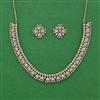Cz Classic Necklace Set With Mehndi Plating
