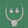 Cz Classic Pendant Set With 2 Tone Plating