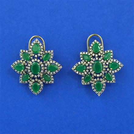 Cubic Zirconia Tops With Mehndi Plating