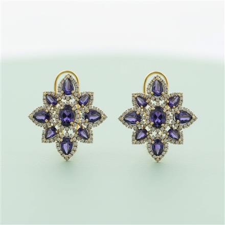 Cubic Zirconia Tops With Mehndi Plating