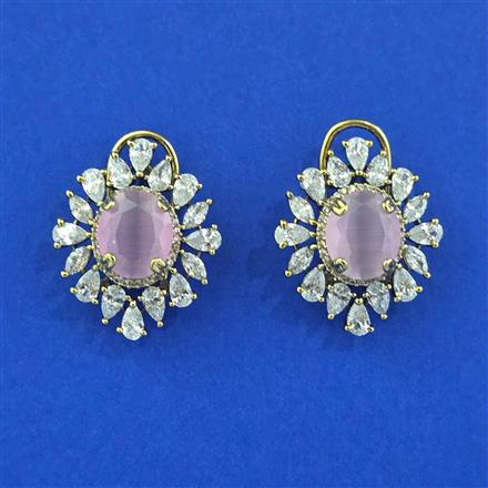 Cubic Zirconia Tops With Mehndi Plating