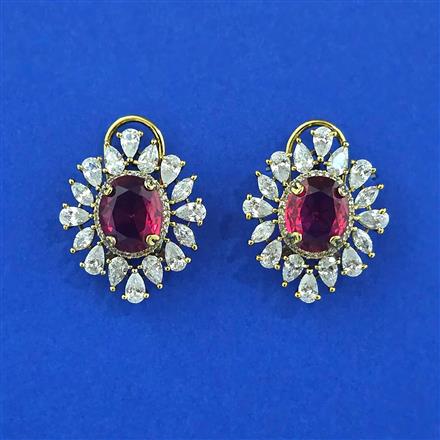 Cubic Zirconia Tops With Mehndi Plating