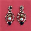Cz Classic Earring With Mehndi Plating