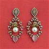 Cz Classic Earring With Mehndi Plating