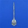 Cubic Zirconia Classic Tikka With Mehndi 2 Tone Rhodium Plating
