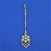 Cubic Zirconia Classic Tikka With Mehndi 2 Tone Rhodium Plating