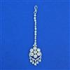 Cubic Zirconia Classic Tikka With Mehndi 2 Tone Rhodium Plating