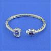 Cz Delicate Kada With Rhodium Plating