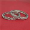 Cz Classic Bangles With Rhodium Plating