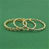 Cz Classic Bangles With Gold Plating