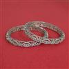 Cz Classic Bangles With Rhodium Plating