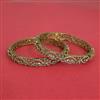 Cz Classic Bangles With Mehndi Plating