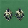 Cz Classic Earring With Mehndi Plating