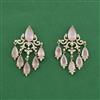 Cz Classic Earring With Mehndi Plating
