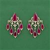 Cz Classic Earring With Mehndi Plating