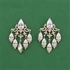 Cz Classic Earring With Mehndi Plating