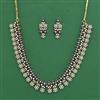 Cz Classic Necklace Set With Mehndi Plating
