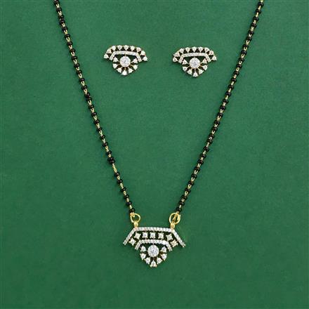 Cz Classic Mangalsutra With 2 Tone Plating