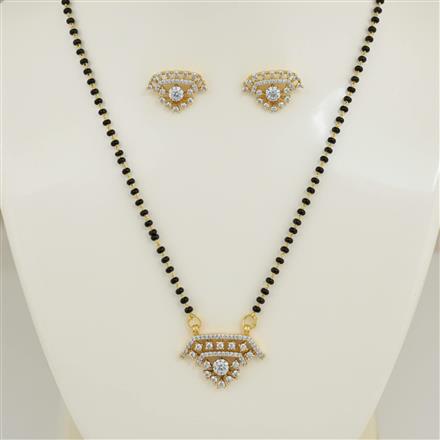 Cz Classic Mangalsutra With 2 Tone Plating