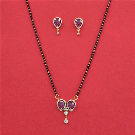 Cz Delicate Mangalsutra With 2 Tone Plating