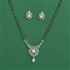 Cz Classic Mangalsutra With 2 Tone Rhodium Plating