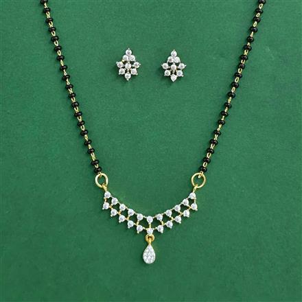 Cz Classic Mangalsutra With 2 Tone Plating