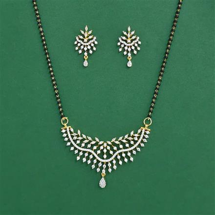 Cz Classic Mangalsutra With 2 Tone Plating