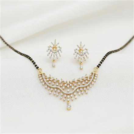 Cz Classic Mangalsutra With 2 Tone Plating