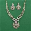 Cz Classic Necklace Set With 2 Tone Plating