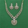 Cz Classic Necklace Set With 2 Tone Plating
