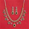 Cubic Zirconia Classic Necklace Set With 2 Tone Plating