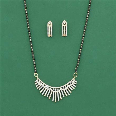 Cz Classic Mangalsutra With 2 Tone Plating