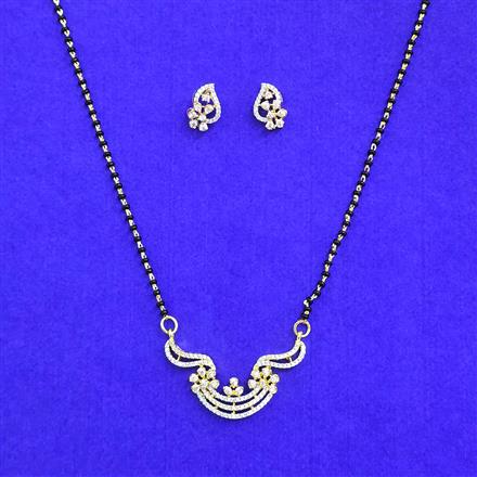 Cz Classic Mangalsutra With 2 Tone Plating