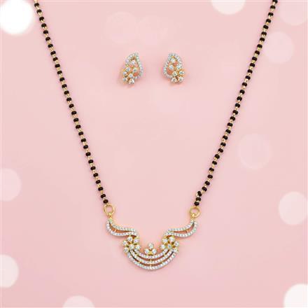 Cz Classic Mangalsutra With 2 Tone Plating