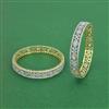 Cz Classic Bangles With 2 Tone Plating