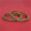 Cz Classic Bangles With Mehndi Plating