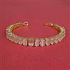 Cz Openable Bracelet With Gold Plating