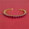 Cz Openable Bracelet With Gold Plating