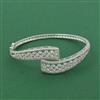 Cz Delicate Kada With Mehndi 2 Tone Rhodium Plating