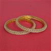 Cz Classic Bangles With 2 Tone Plating