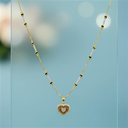 Cz Classic Mangalsutra With Gold Plating