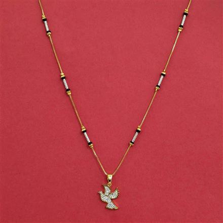 Cz Classic Mangalsutra With Gold Plating