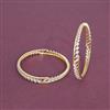 Cz Classic Bangles With 2 Tone Plating